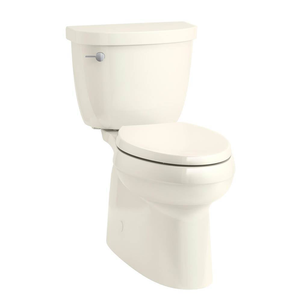 Kohler - Cimarron Two-piece elongated toilet with skirted trapway, 1.28 gpf - Biscuit