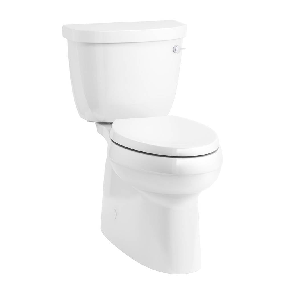 Kohler - Cimarron Two-piece elongated toilet with skirted trapway, 1.28 gpf - White