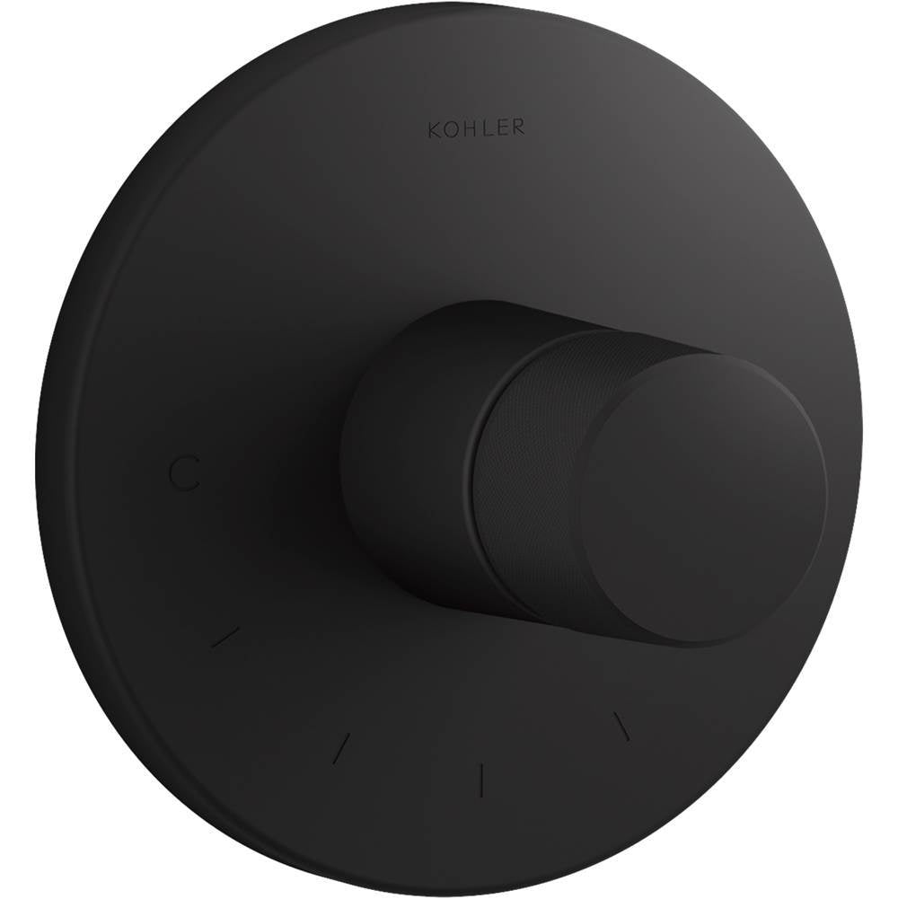Kohler - Components MasterShower temperature control valve trim with Oyl handle - Matte Black