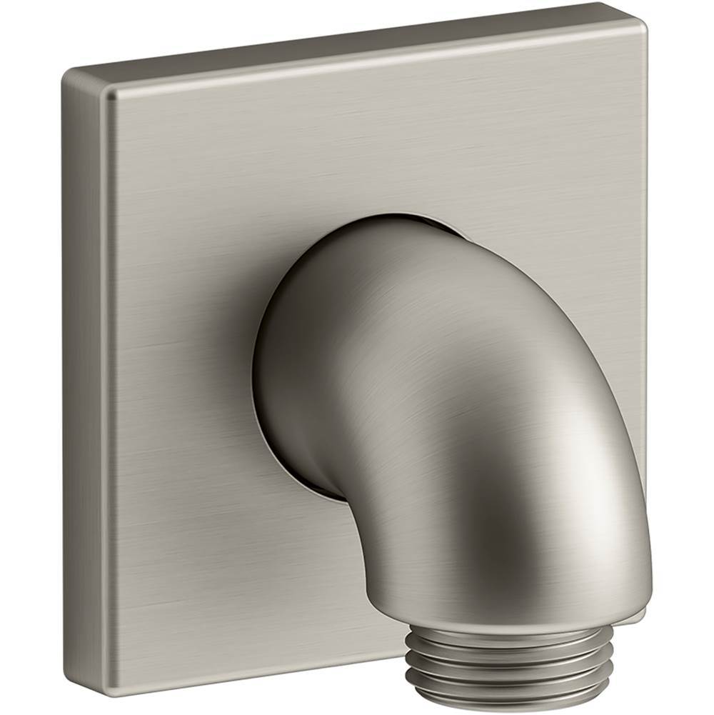 Kohler - Loure Wall-mount supply elbow with check valve - Vibrant Brushed Nickel