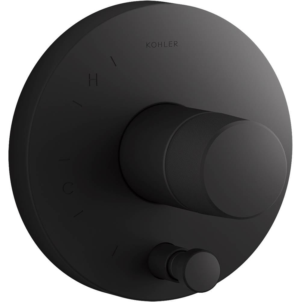 Kohler - Components Rite-Temp valve trim with Oyl handle and diverter - Matte Black