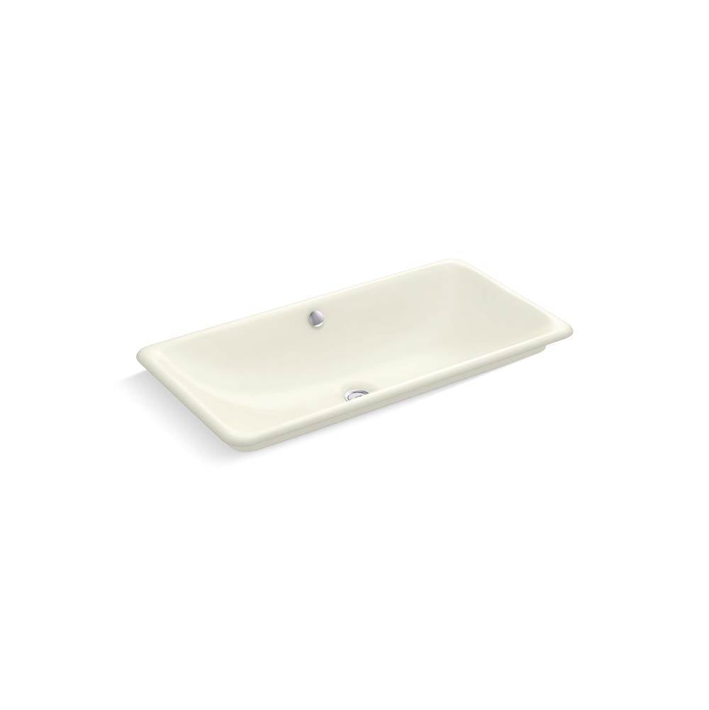 Kohler - Iron Plains 30'' rectangular drop-in/undermount/vessel bathroom sink with Biscuit painted underside - Biscuit