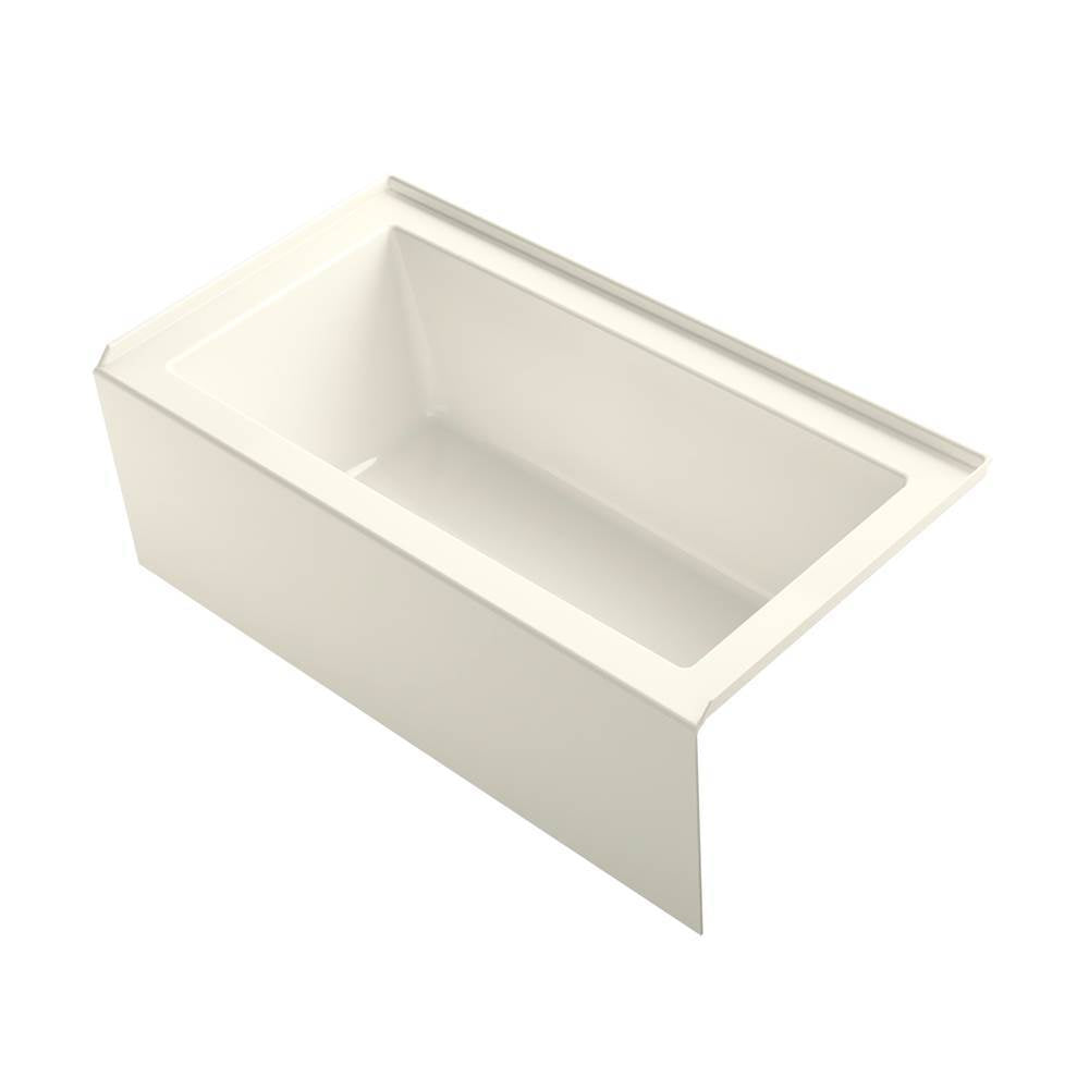 Kohler - Underscore 60'' x 32'' alcove bath right drain - Biscuit