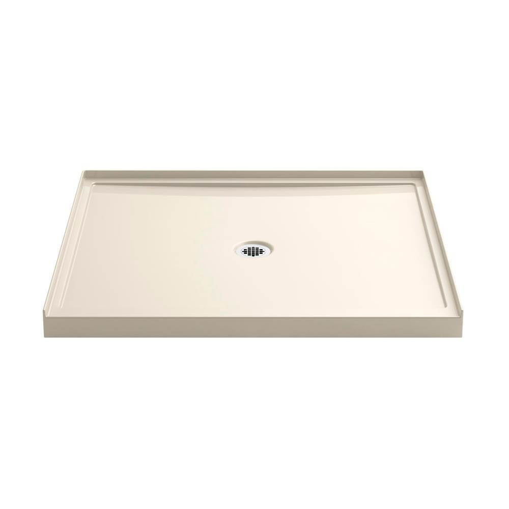 Kohler - Rely 60-in x 42-in Single-Threshold Shower Base with Center Drain, Ice Grey