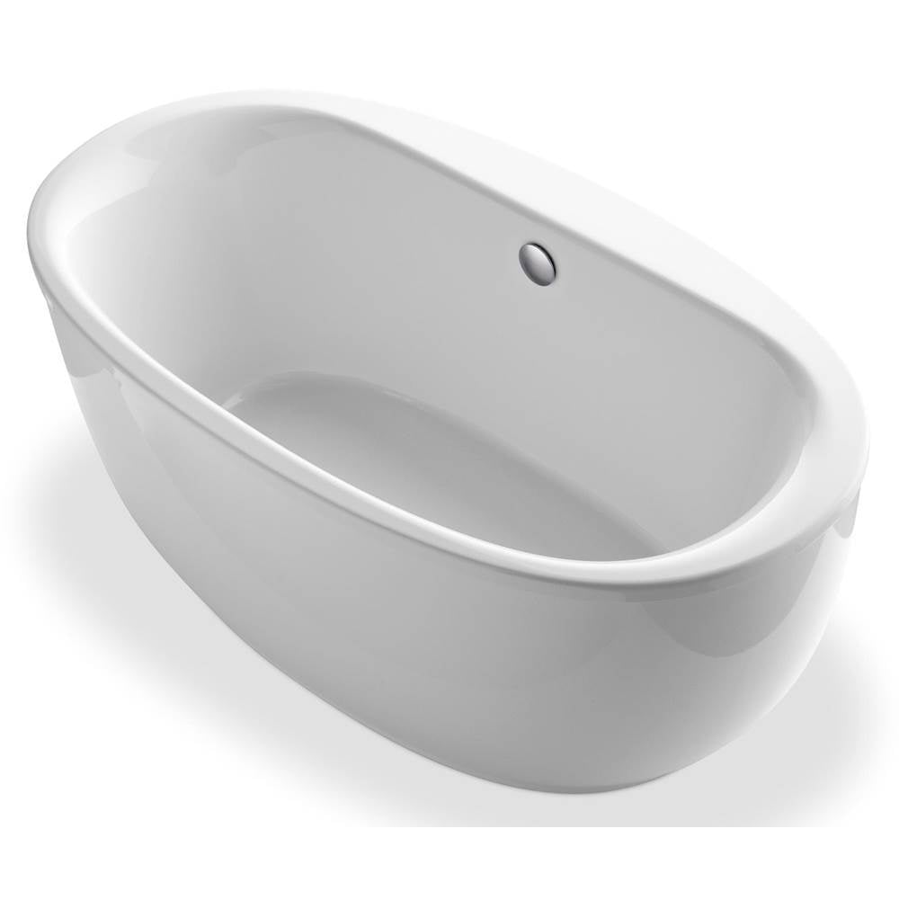 Kohler - Sunstruck 60'' x 34'' freestanding bath with fluted shroud - White
