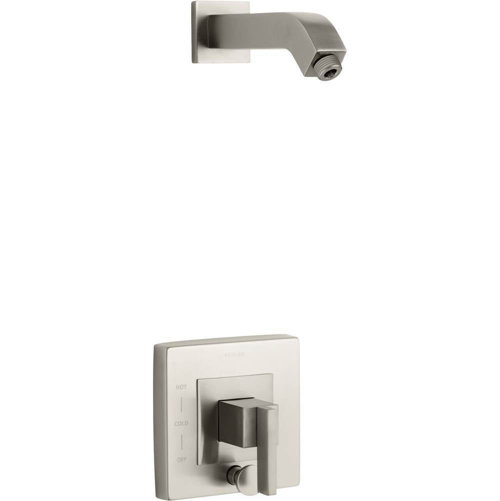 Kohler - Loure Rite-Temp shower trim kit with push-button diverter, without showerhead - Vibrant Brushed Nickel