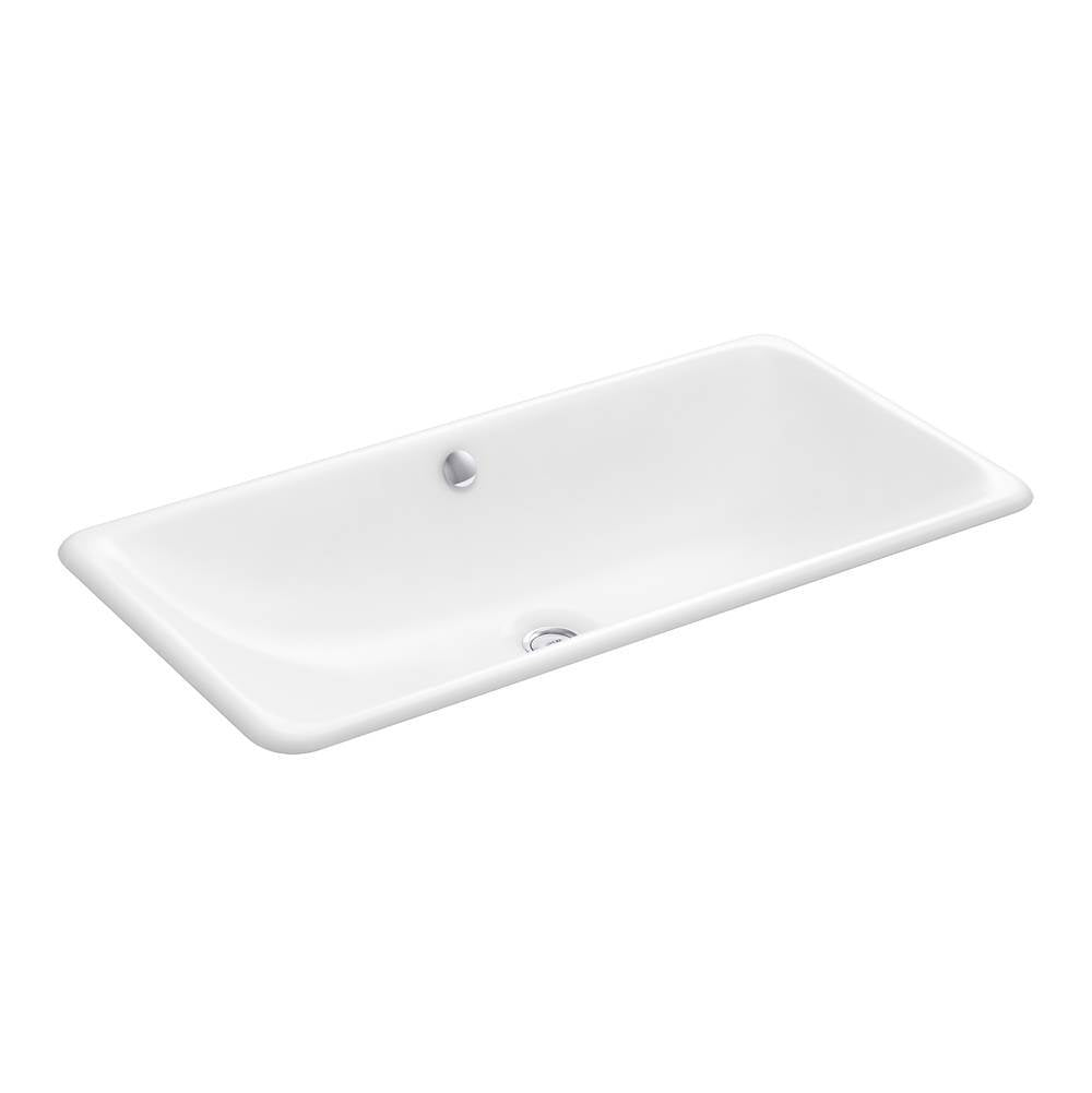 Kohler - Iron Plains 30'' rectangular drop-in/undermount bathroom sink - White