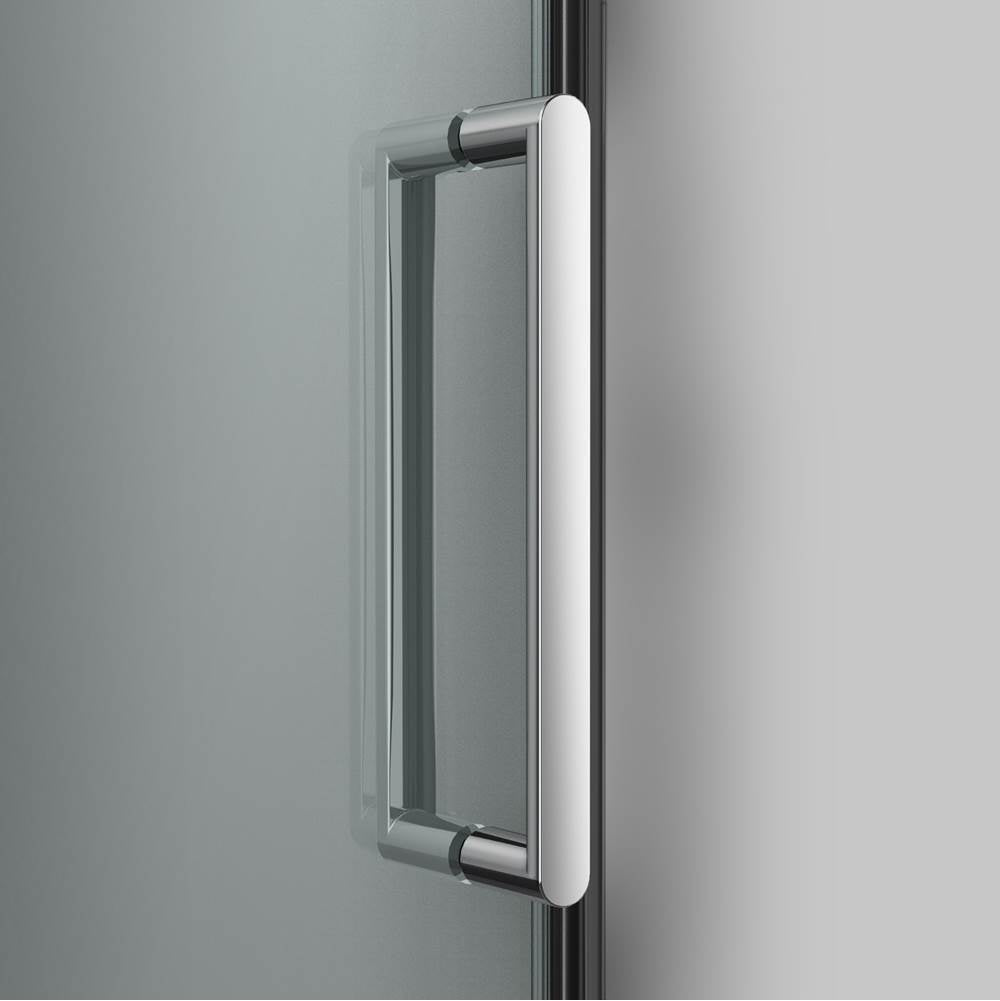 ComposedE Sliding shower door, 78'' H x 44-5/8 - 47-7/8'' W, with 3/8'' thick Crystal Clear glass