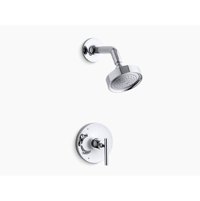 Kohler - Purist Rite-Temp shower trim kit with lever handle, 2.5 gpm - Polished Chrome
