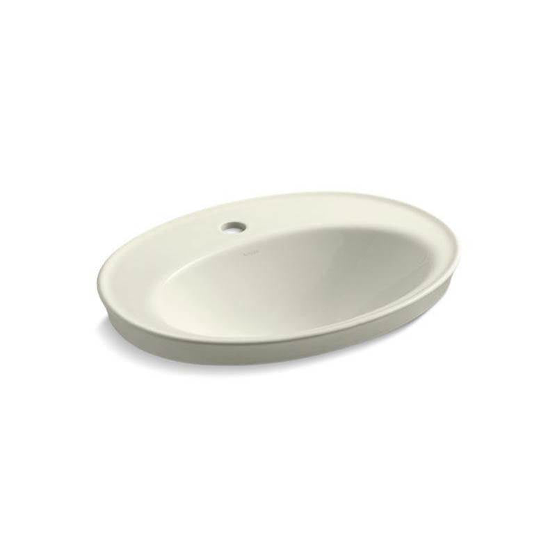 Kohler - Serif 22-1/4'' oval drop-in bathroom sink - Biscuit