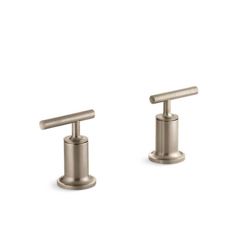 Kohler - Purist Deck- or wall-mount bath faucet handle trim with lever design - Vibrant Brushed Bronze