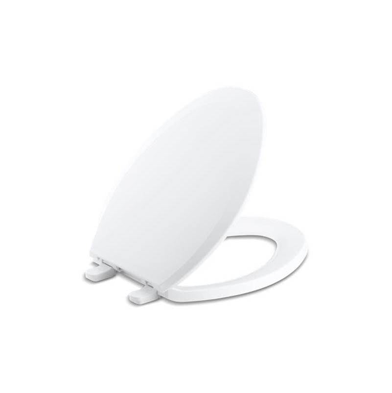 Kohler - LustraE Quick-ReleaseE elongated toilet seat with antimicrobial agent - White