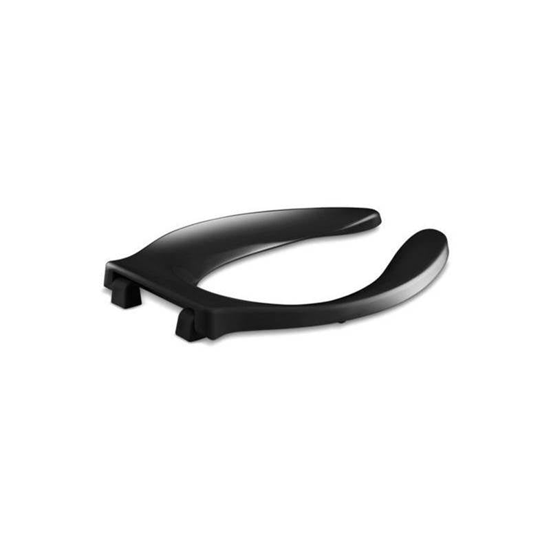 Kohler - Stronghold Elongated toilet seat with integrated handle and self-sustaining check hinge - Black