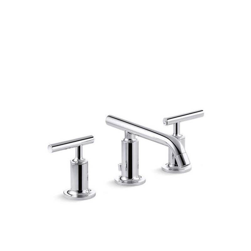 Kohler - Purist Widespread bathroom sink faucet with Lever handles, 1.2 gpm - Polished Chrome