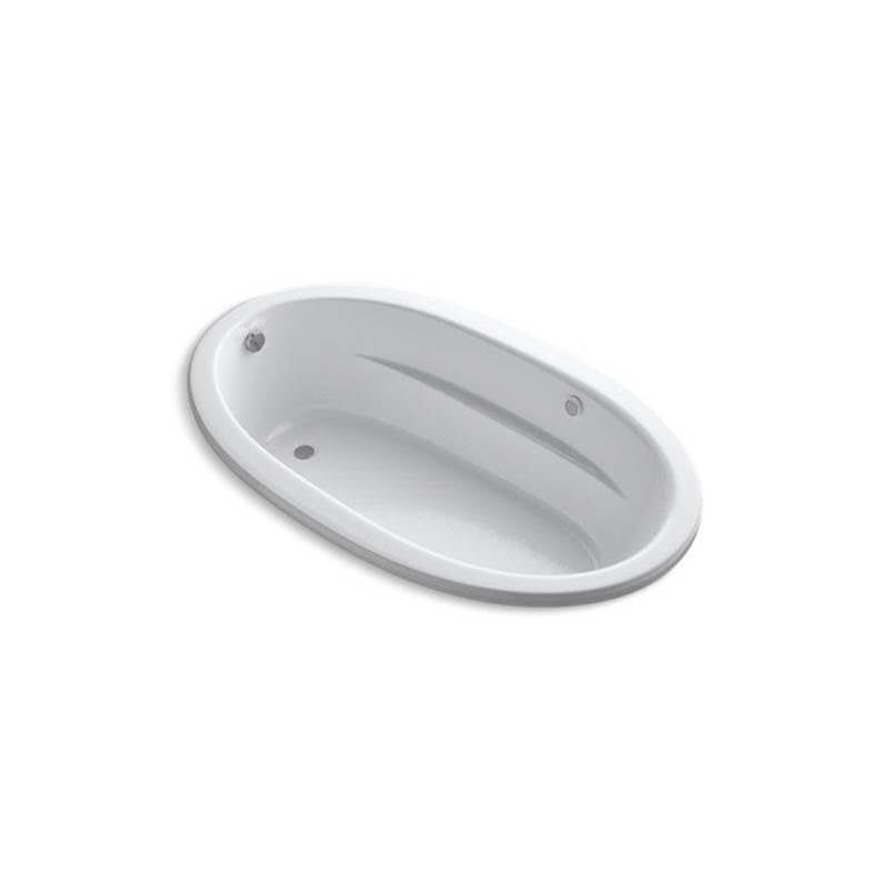 Kohler - Sunward 72'' x 42'' drop-in Heated BubbleMassageE air bath - White