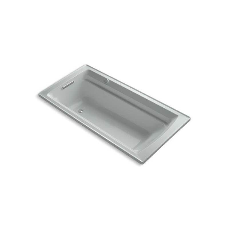 Kohler - Archer 72'' x 36'' drop-in Heated BubbleMassageE air bath with Bask heated surface - Ice Grey