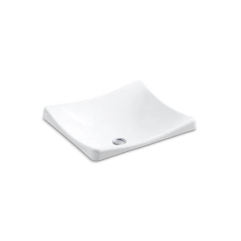 Kohler - DemiLav 18-1/4'' rectangular vessel bathroom sink, no overflow - White