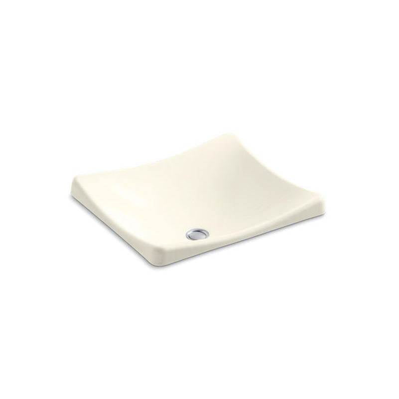 Kohler - DemiLav 18-1/4'' rectangular vessel bathroom sink, no overflow - Biscuit