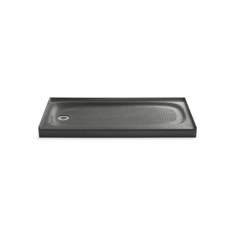 Kohler - Salient 60'' x 30'' alcove shower base, left drain - Thunder Grey