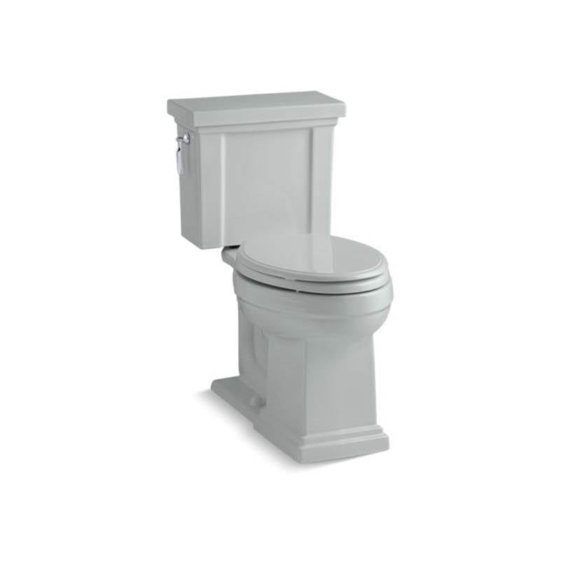 Kohler - Tresham Two-piece elongated toilet, 1.28 gpf - Ice Grey
