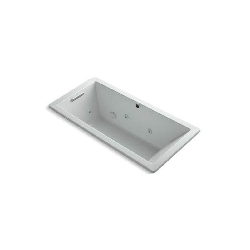Kohler - Underscore 66'' x 32'' drop-in heated whirlpool bath - Ice Grey