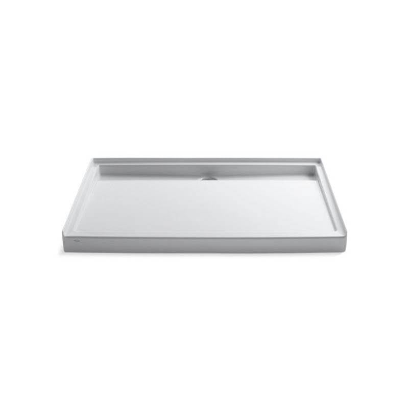 Kohler - Groove 60'' x 42'' alcove shower base, rear center drain - White