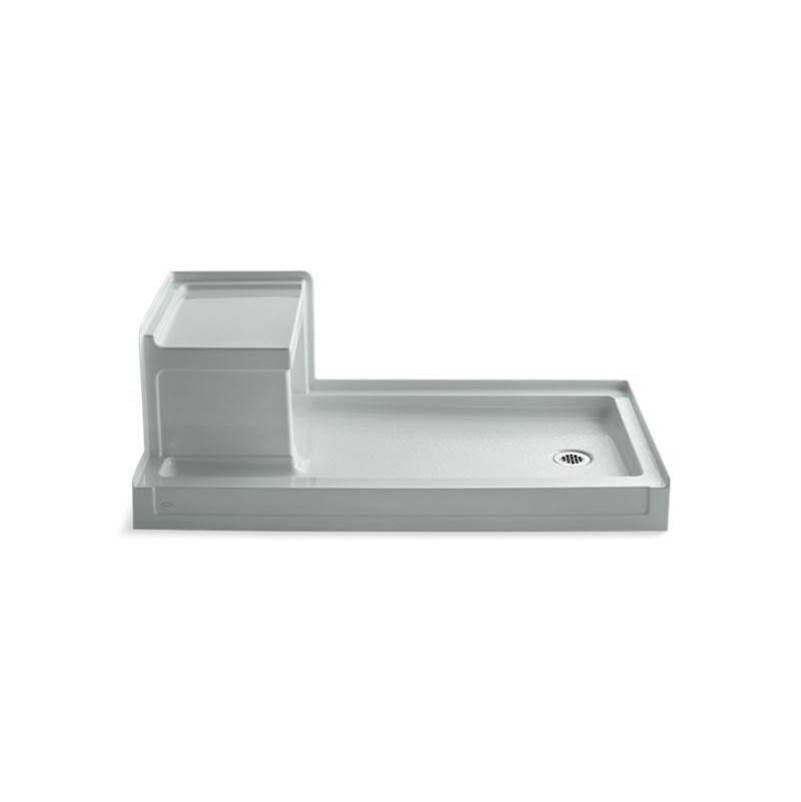 Kohler - Tresham 60'' x 32'' alcove shower base, right drain - Ice Grey