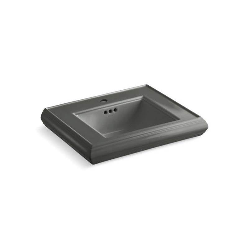 Kohler - Memoirs Pedestal/console table bathroom sink basin with single faucet-hole drilling - Thunder Grey
