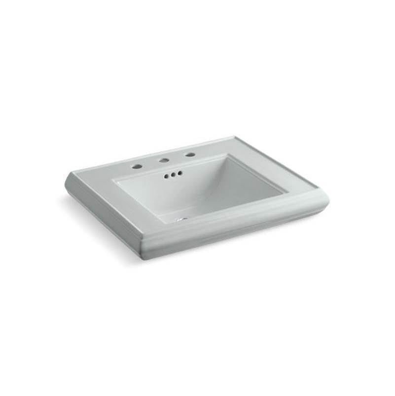 Kohler - Memoirs Pedestal/console table bathroom sink basin with 8'' widespread faucet holes - Ice Grey