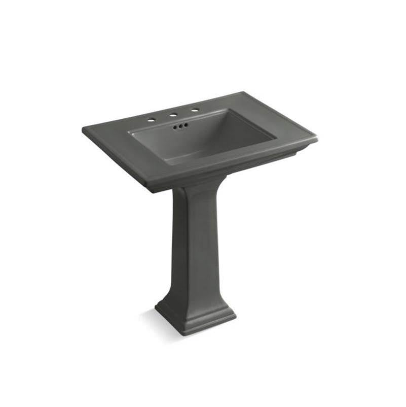 Kohler - Memoirs Stately 30-3/4'' rectangular pedestal bathroom sink - Thunder Grey