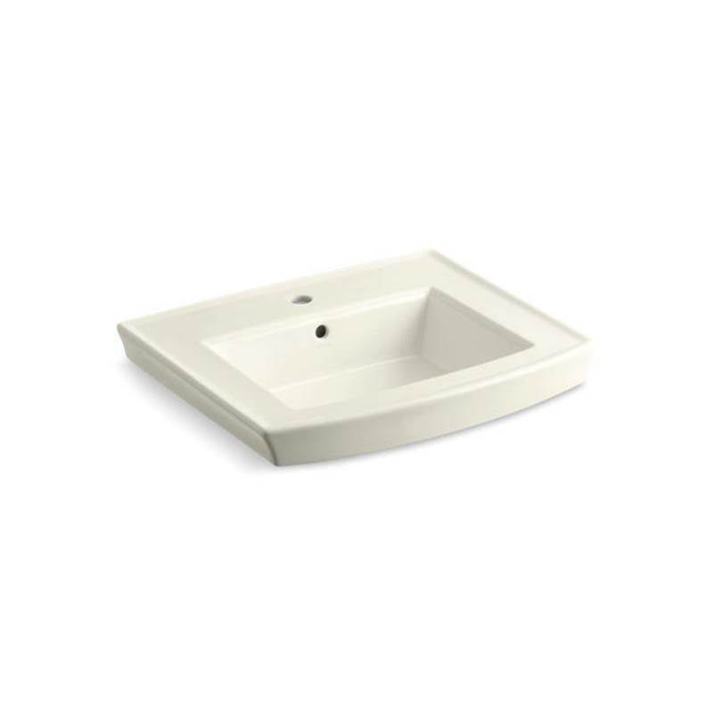 Kohler - Archer 24'' rectangular pedestal bathroom sink - Biscuit