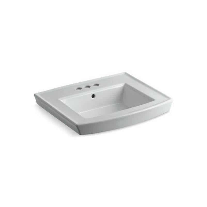 Kohler - Archer 24'' rectangular pedestal bathroom sink - Ice Grey