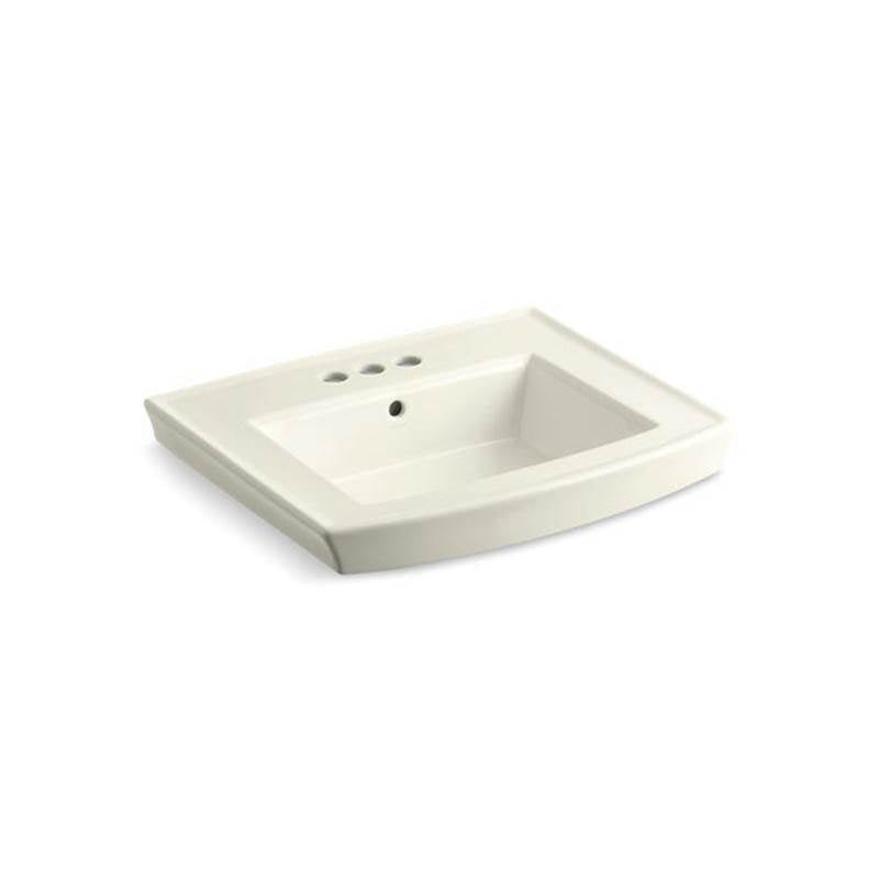 Kohler - Archer 24'' rectangular pedestal bathroom sink - Biscuit