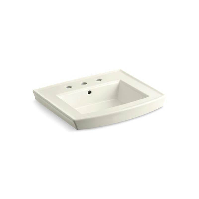 Kohler - Archer 24'' rectangular pedestal bathroom sink - Biscuit