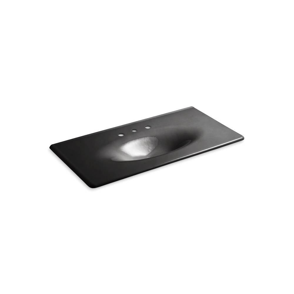 Kohler - Iron/Impressions 43'' Enameled cast iron vanity top with integrated oval sink - Black