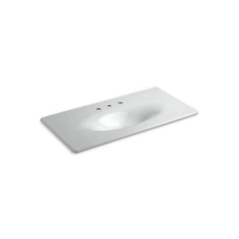 Kohler - Iron/Impressions 43'' Enameled cast iron vanity top with integrated oval sink - Ice Grey