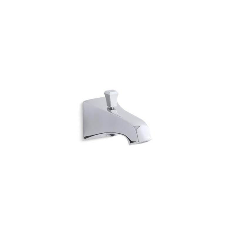 Kohler - Memoirs Stately Wall-mount bath spout with Deco design and diverter - Polished Chrome