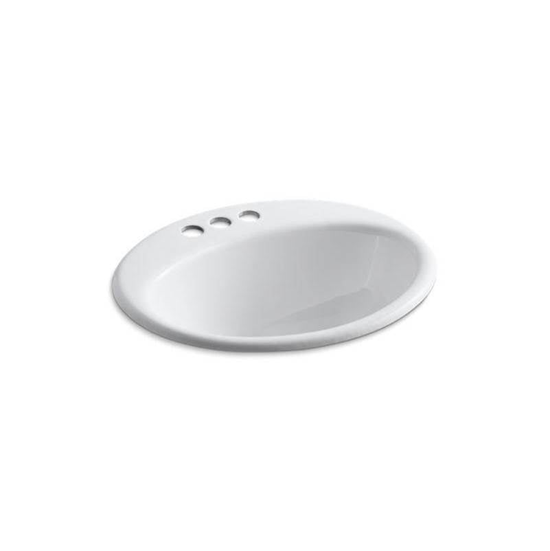 Kohler - Farmington 19-1/4'' oval drop-in bathroom sink - White