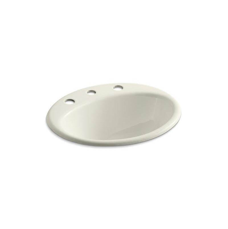 Kohler - Farmington 19-1/4'' oval drop-in bathroom sink - Biscuit