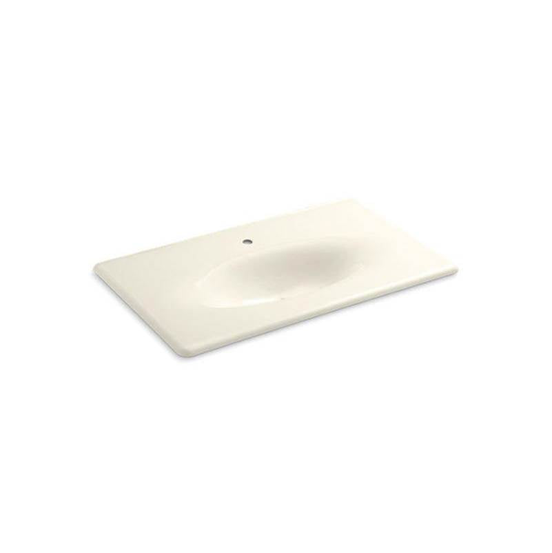 Kohler - Iron/Impressions 37'' Enameled cast iron vanity top with integrated oval sink - Biscuit
