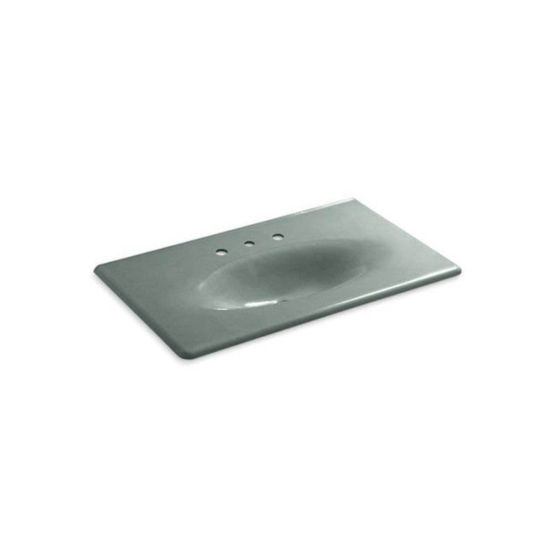 Kohler - Iron/Impressions 37'' Enameled cast iron vanity top with integrated oval sink - Basalt