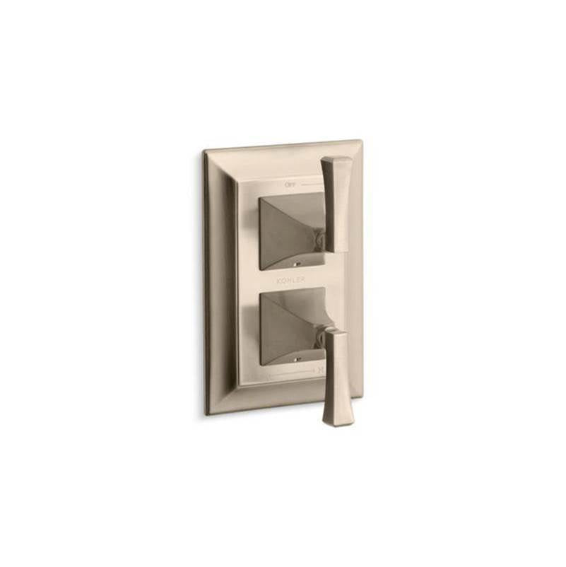 Kohler - Memoirs Stately MasterShower temperature and volume control valve trim - Vibrant Brushed Bronze