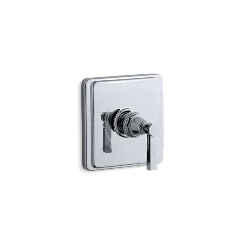 Kohler - Pinstripe Pure Rite-Temp valve trim with lever handle - Polished Chrome