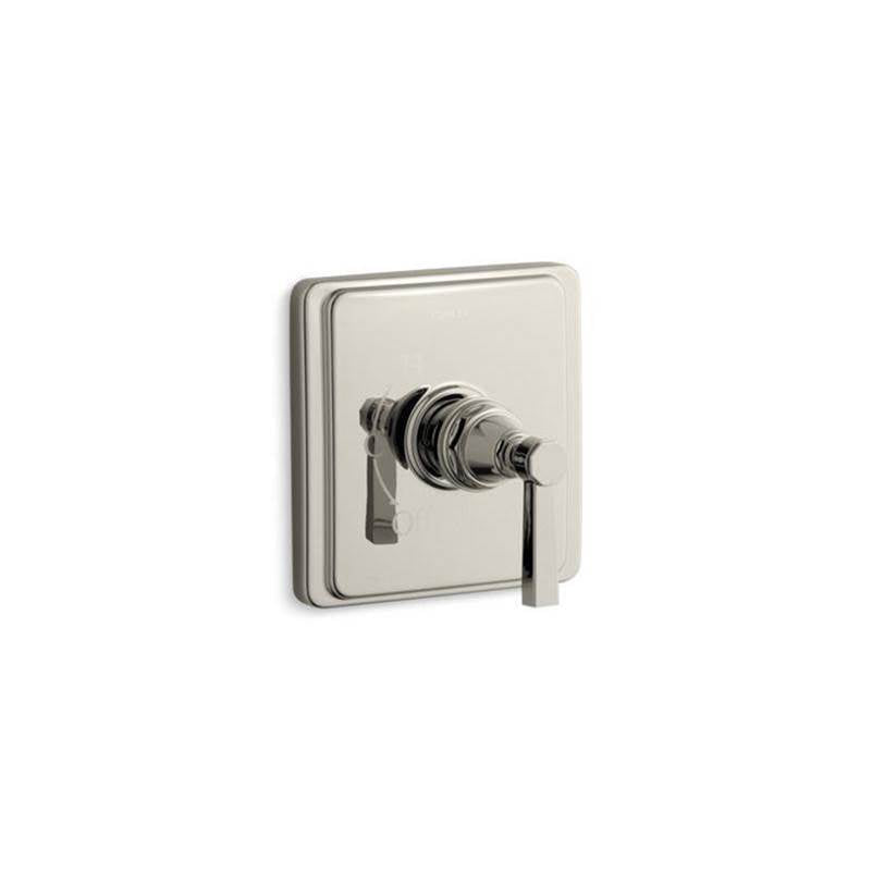 Kohler - Pinstripe Pure Rite-Temp valve trim with lever handle - Vibrant Polished Nickel