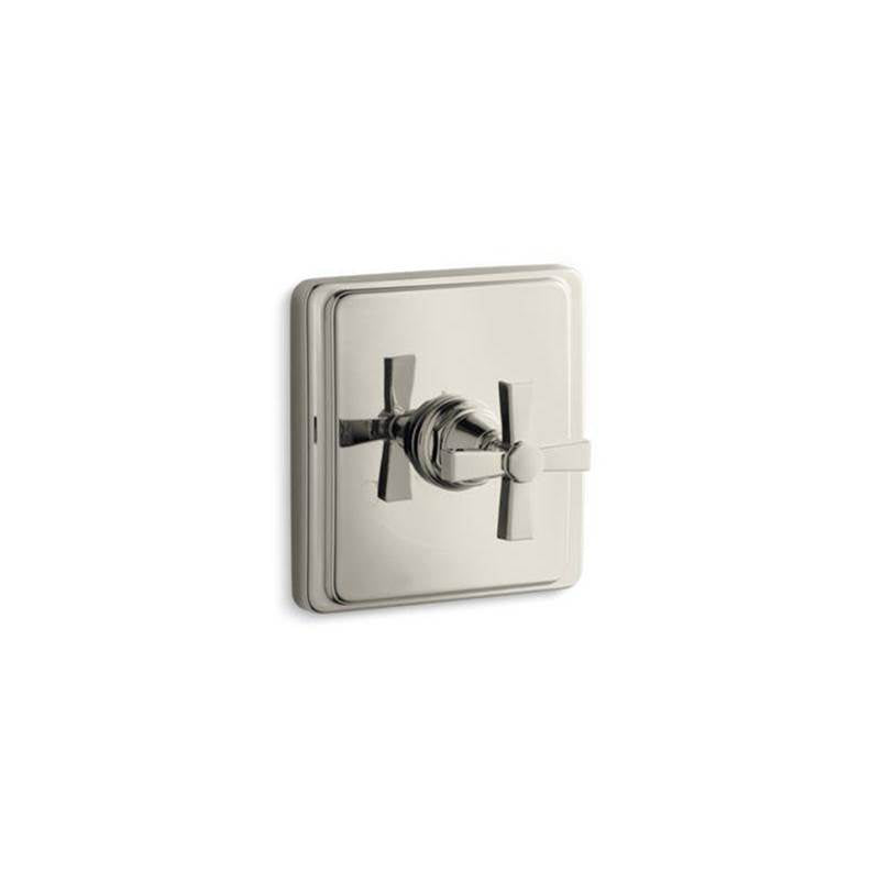 Kohler - Pinstripe Pure MasterShower temperature control valve trim with Lever handle - Vibrant Polished Nickel