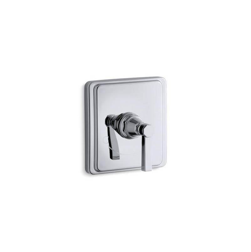 Kohler - Pinstripe MasterShower temperature control valve trim with Lever handle - Polished Chrome