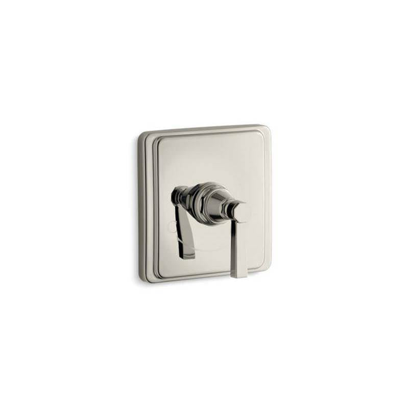 Kohler - Pinstripe MasterShower temperature control valve trim with Lever handle - Vibrant Polished Nickel