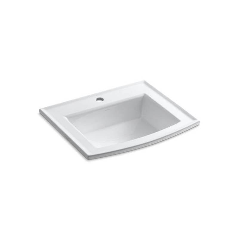 Kohler - Archer 22-3/4'' rectangular drop-in bathroom sink - White