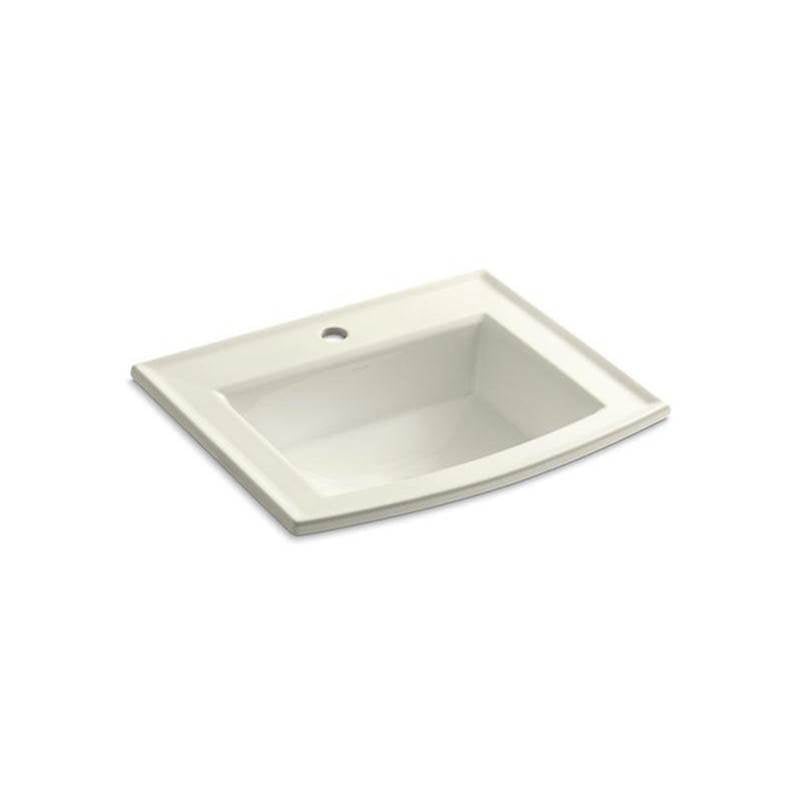 Kohler - Archer 22-3/4'' rectangular drop-in bathroom sink - Biscuit