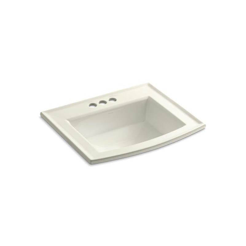 Kohler - Archer 22-3/4'' rectangular drop-in bathroom sink - Biscuit